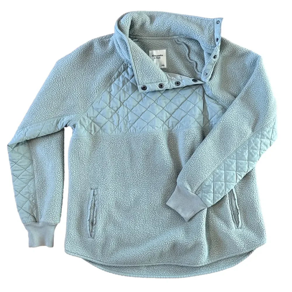 Abercrombie & Fitch Fleece Jacket Sweatshirt Size Large - Picture 1 of 6
